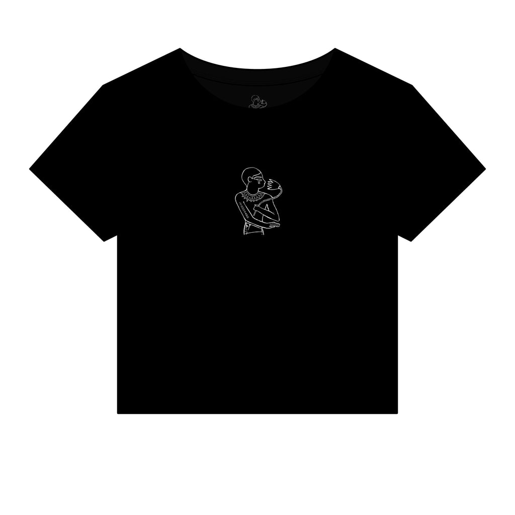 1Thousand Dark Knight Women's Micro Rib Baby Tee